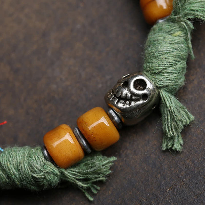 Buddha Stones Copper Buddha Amitabha Braided Rope Serenity Bracelet - image 8