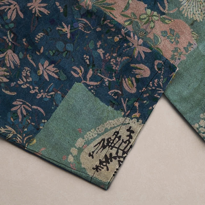 Buddha Stones Cotton Boho Patchwork Floral Pattern Men's Tapered Pants With Pockets - image 3