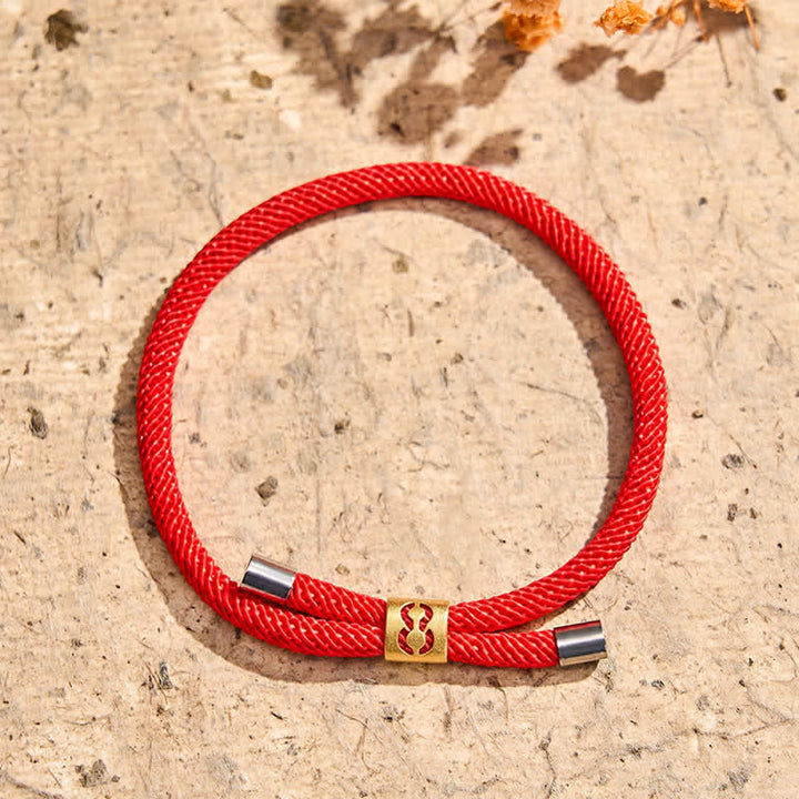 Buddha Stones Single-Digit Angel Numbers Adjustable String Protection Bracelet - Red Rope(Wrist Circumference: 15-23cm) - 8 - image 22