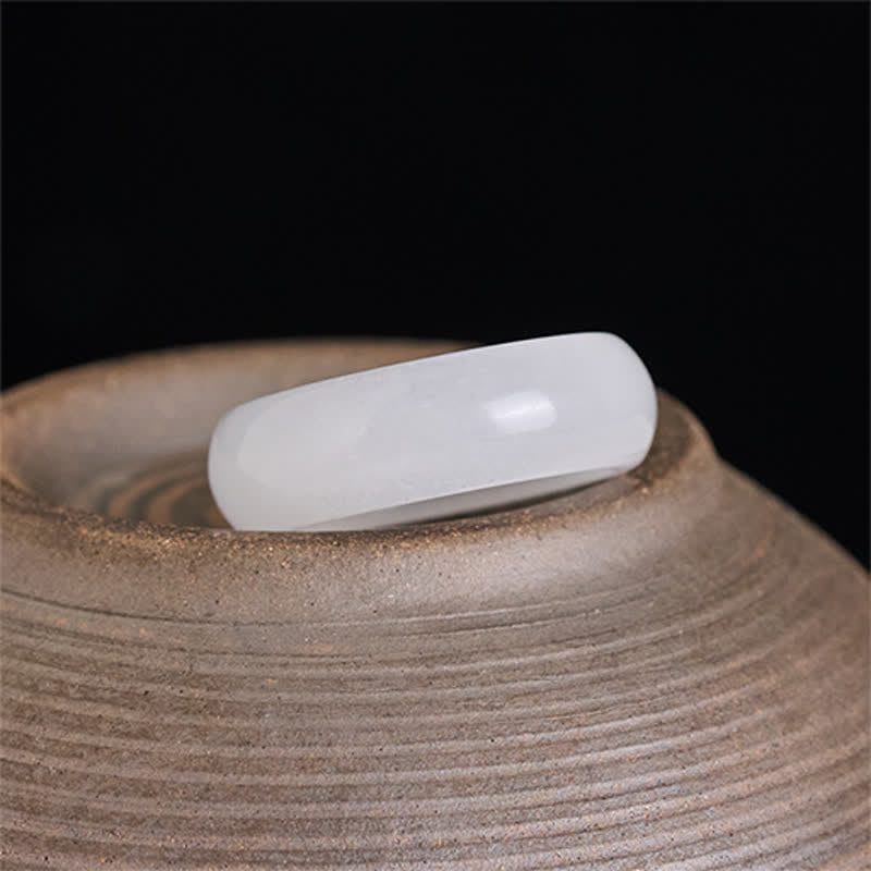 Buddha Stones Natural Golden Silk Jade Wealth Ring - image 4