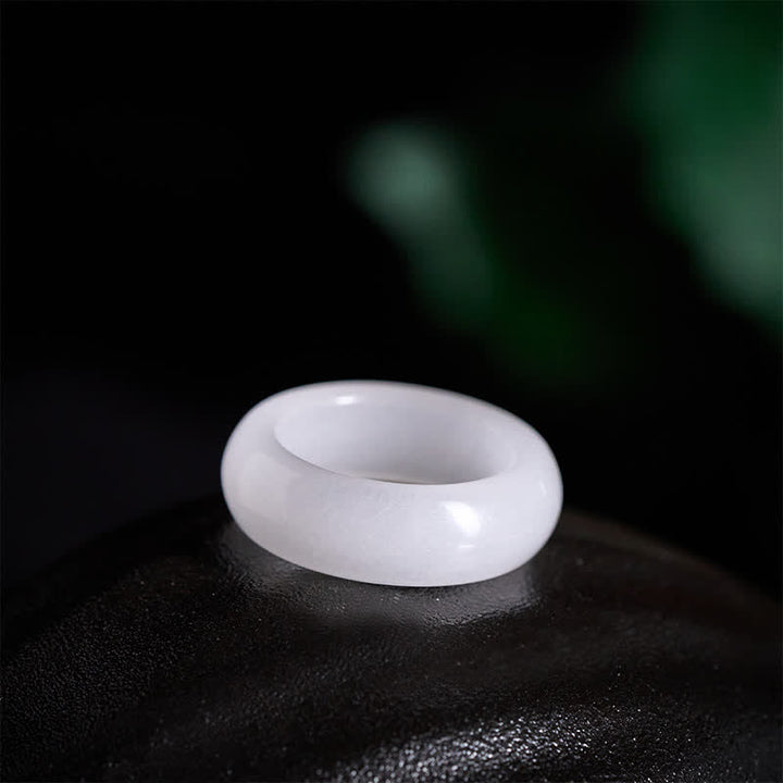 Buddha Stones Natural Golden Silk Jade Wealth Ring - image 7