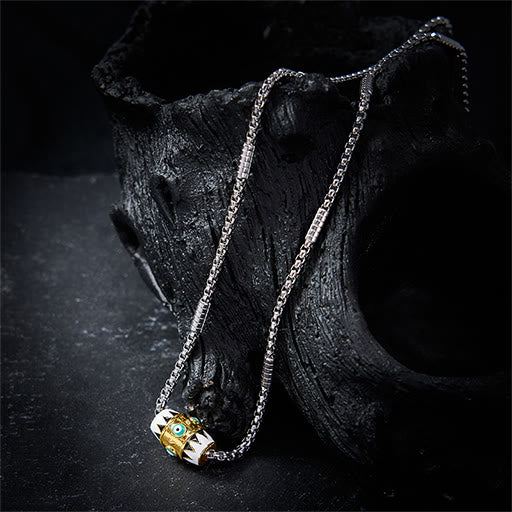 Buddha Stones Copper Enamel Evil Eye Protection Pendant Necklace - image 2