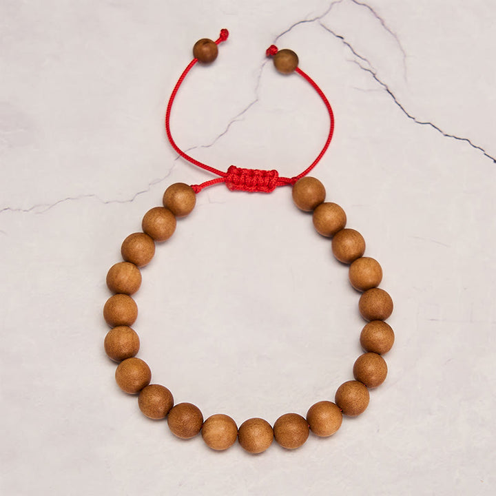 Buddha Stones Sandalwood grounding Tibetan Sandalwood Beads Wrist Mala - image 3