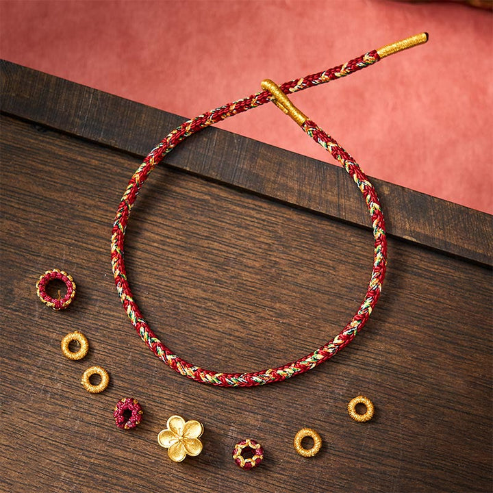 Buddha Stones Hand-Woven Red String Koi Fish Flower Protection Bracelet - image 21