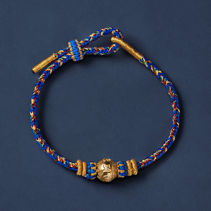 Buddha Stones Hand-Woven String Om Mani Padme Hum Peace Bracelet - image 3