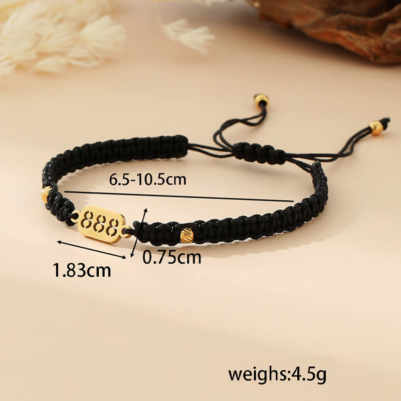 Buddha Stones Angel Numbers Red Black Braided String Connection Bracelet - image 36