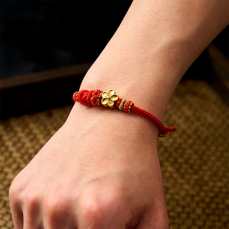 Buddha Stones Flower Braided Rope Knot Adjustable Bracelet - image 11