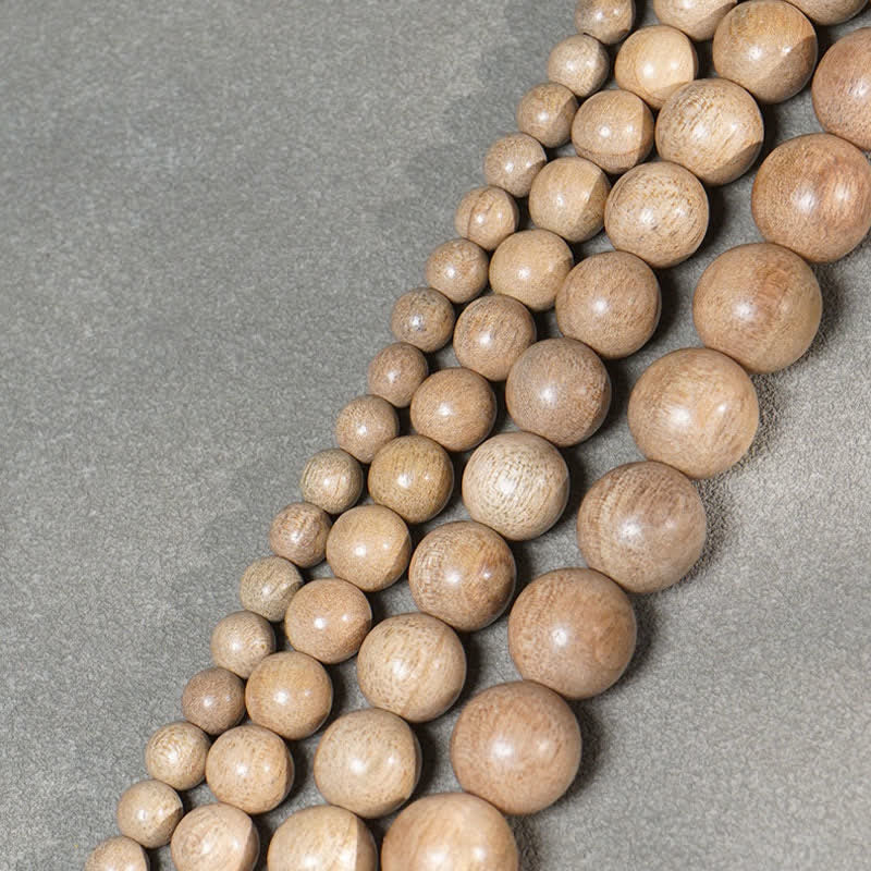 Buddha Stones Natural Camphor Wood Perseverance 108 Bead Mala - image 10