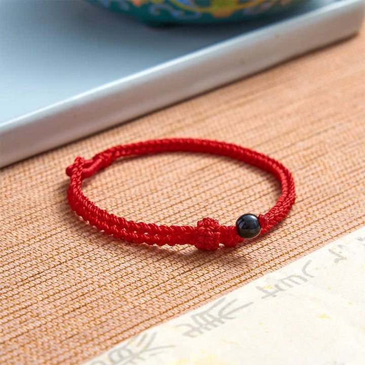 Buddha Stones Green Aventurine Red String Balance Bracelet - image 29