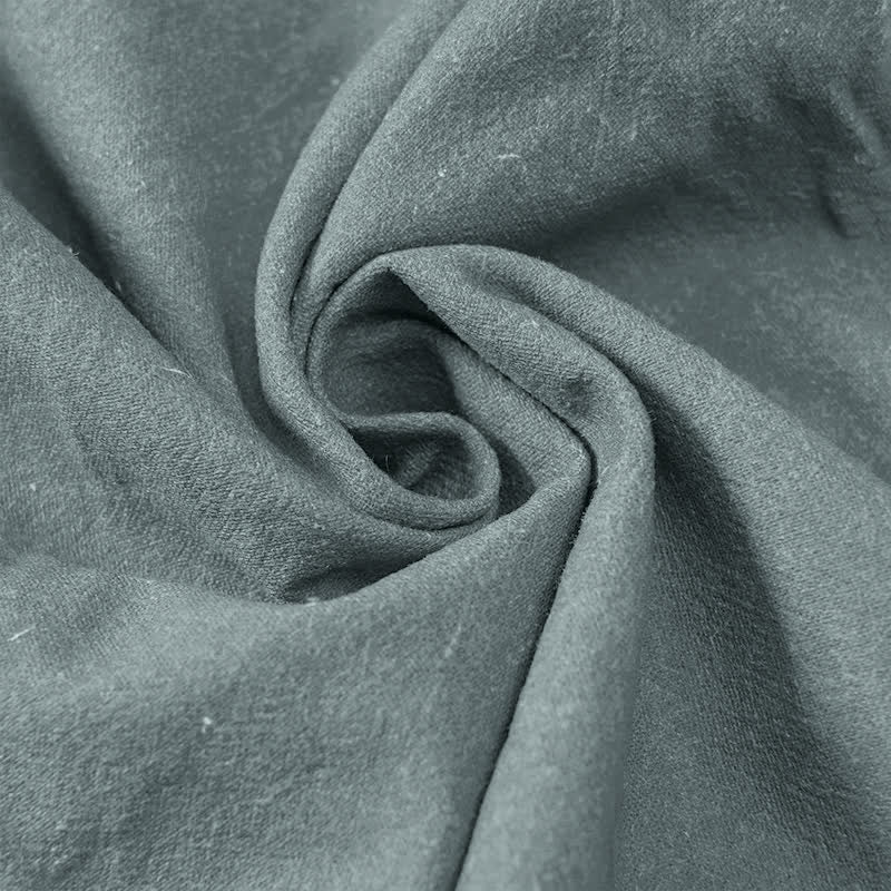 Buddha Stones Pure Cotton Love OM Pattern Women's Elastic Waist Pants With Pockets - image 3