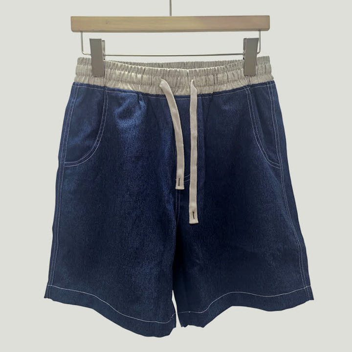 Buddha Stones Summer Casual Athletic Drawstring Solid Men's Shorts With Pocket - image 3
