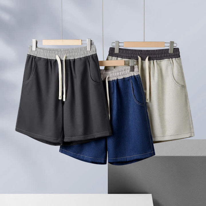 Buddha Stones Summer Casual Athletic Drawstring Solid Men's Shorts With Pocket - image 10