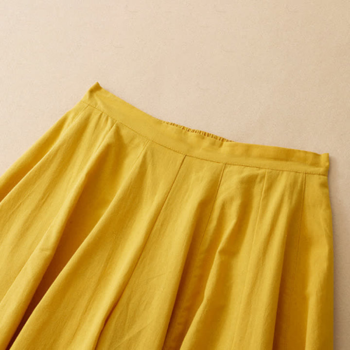 Buddha Stones Summer Casual Minimalist Solid Cropped Pants Women's Harem Pants With Pocket - image 7