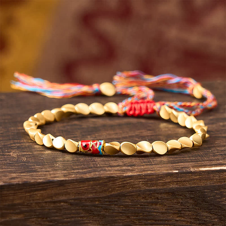Buddha Stones Copper Koi Fish Success Vintage Ethnic Bracelet - image 2