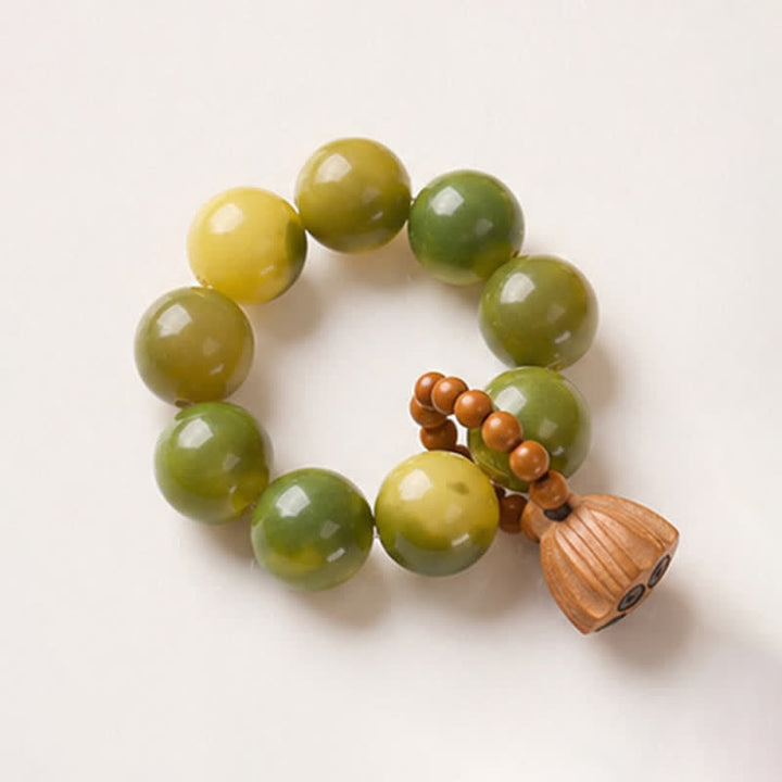 Buddha Stones White Bodhi Seed Lotus Pod Grounding Hand-Polished Tactile Meditation Beads Decorations - image 14