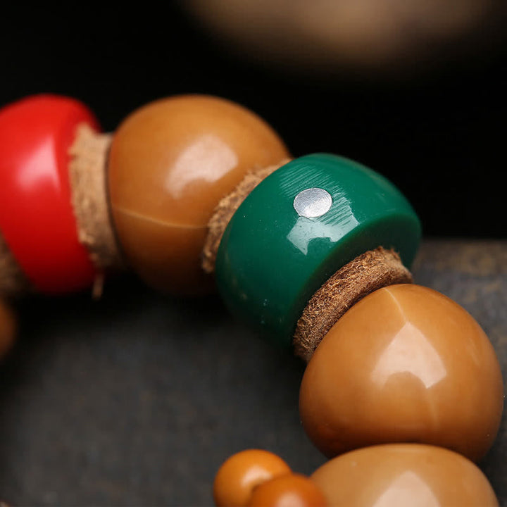 Buddha Stones Bodhi Seed Avalokiteshvara Fu Character Peace Tibetan Colorful Tassel Tactile Meditation Beads Decorations - image 9