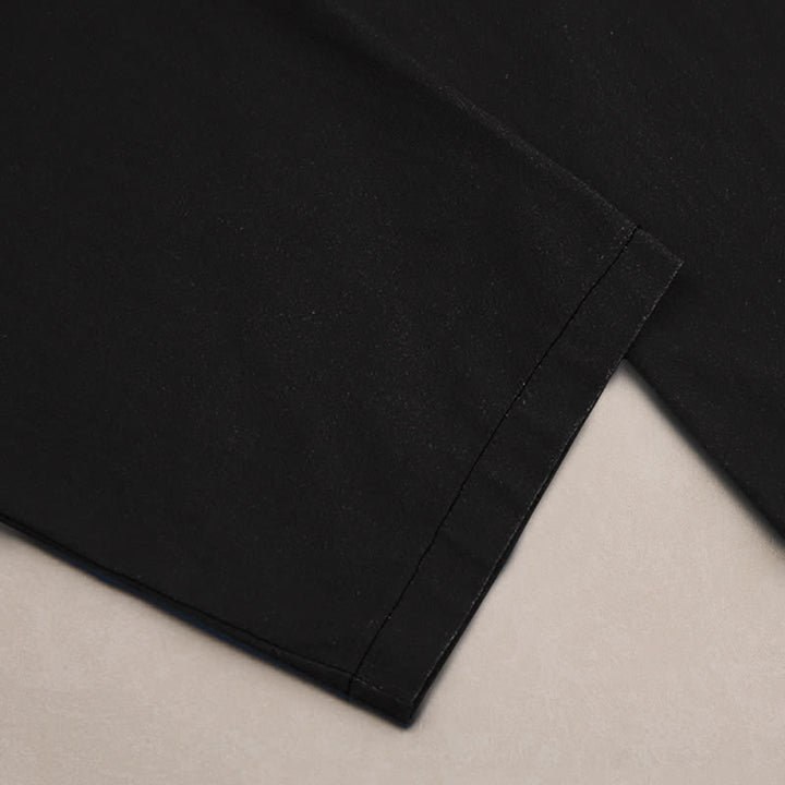 Buddha Stones Cotton Lotus Mandala Pattern Men's Tapered Pants With Pockets - image 3