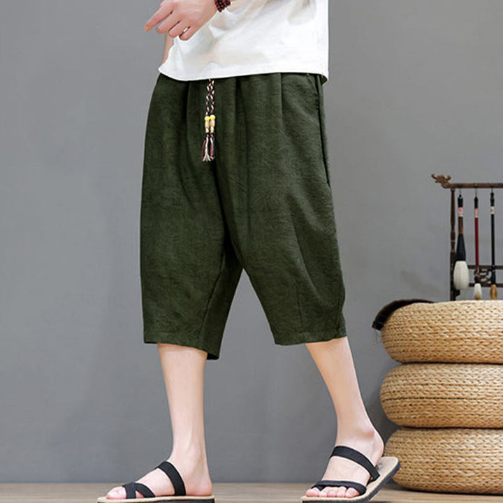 Buddha Stones Summer Casual Boho Drawstring Abstract Men's Shorts With Pocket - image 36