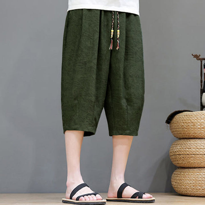 Buddha Stones Summer Casual Boho Drawstring Abstract Men's Shorts With Pocket - image 40