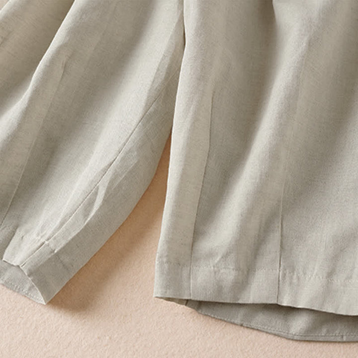 Buddha Stones Summer Casual Minimalist Solid Bermuda Shorts Women's Shorts With Pockets - image 4