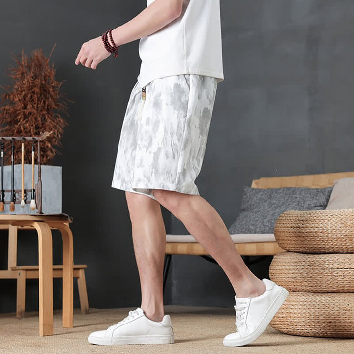 Buddha Stones Summer Casual Minimalist Drawstring Solid Men's Shorts With Pocket - image 28