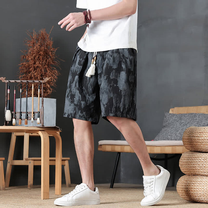 Buddha Stones Summer Casual Minimalist Drawstring Solid Men's Shorts With Pocket - image 20