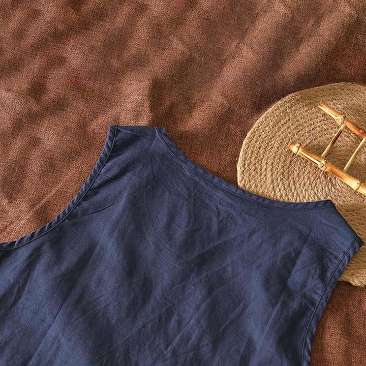 Buddha Stones Summer Casual Minimalist Solid Tank Top Men's Sleeveless T-Shirts With Patch Pocket - image 2