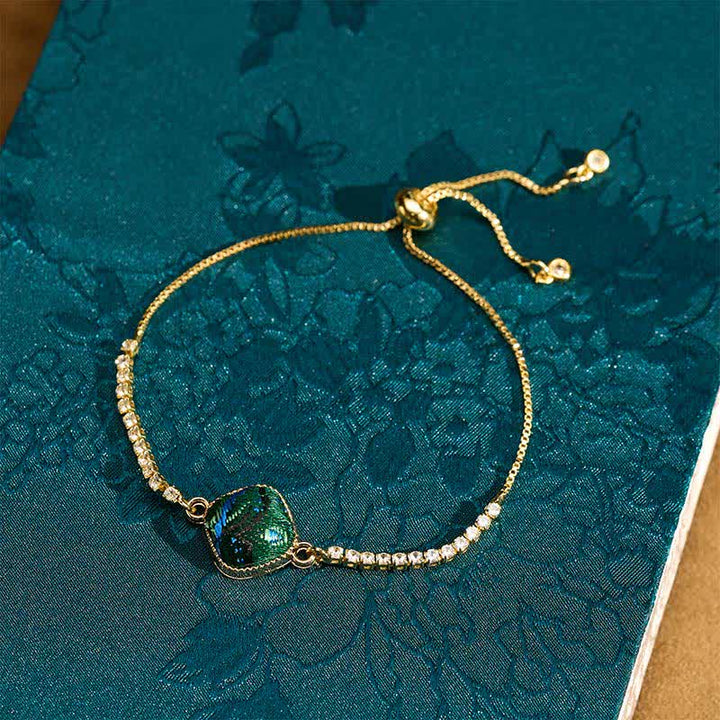 Buddha Stones Copper Luck Song Brocade Square Adjustable Bracelet - image 3