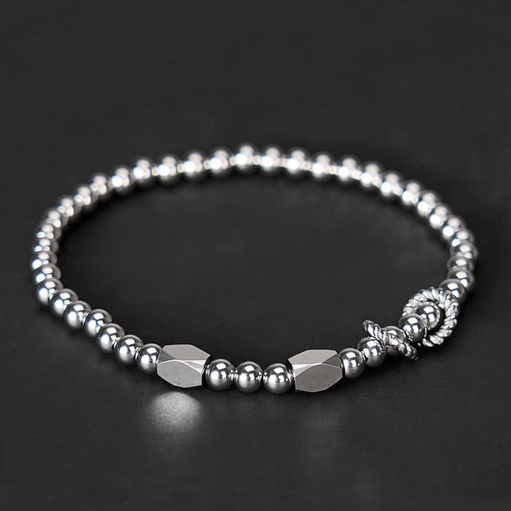 Buddha Stones 4mm Small Beads Titanium Steel Stimulation Bracelet - image 2
