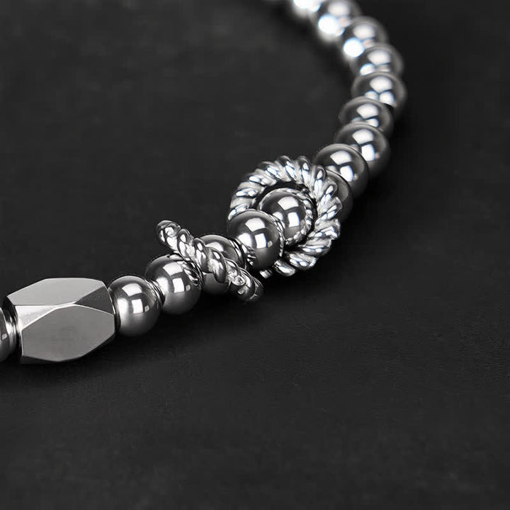 Buddha Stones 4mm Small Beads Titanium Steel Stimulation Bracelet - image 4