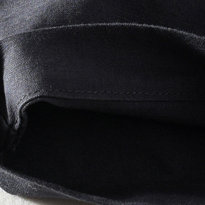 Buddha Stones Spring Summer Casual Minimalist Button Zipper Solid Cotton Linen Men's Shorts With Pocket - image 16