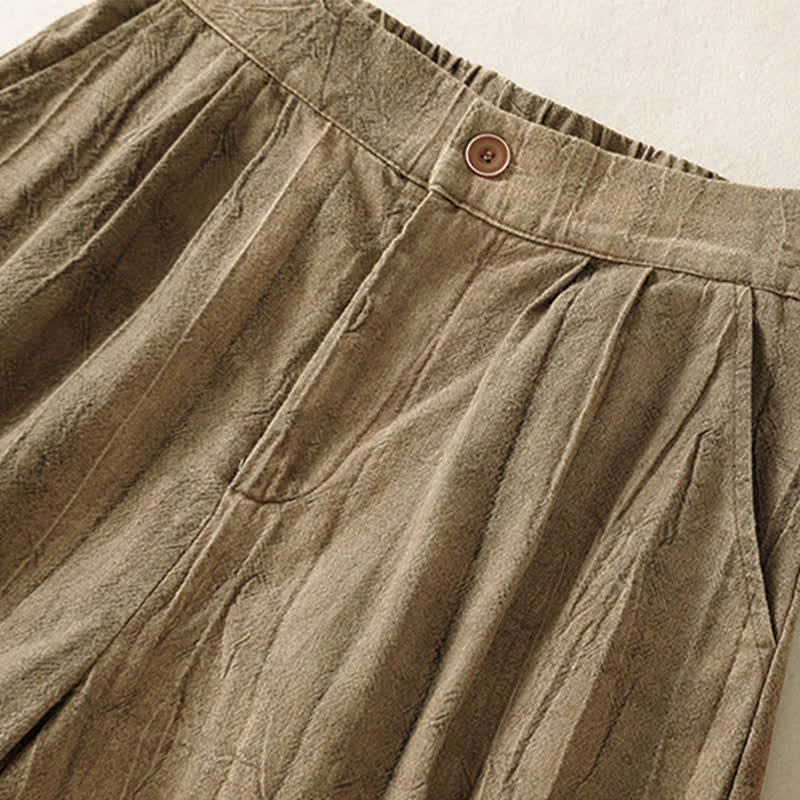 Buddha Stones Summer Casual Minimalist Solid Women's Shorts With Pocket - image 4