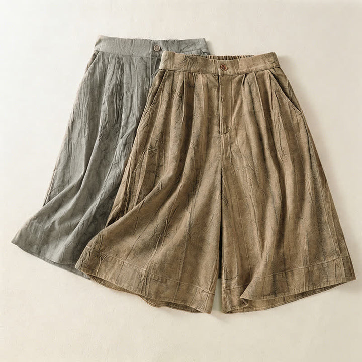 Buddha Stones Summer Casual Minimalist Solid Women's Shorts With Pocket - image 17