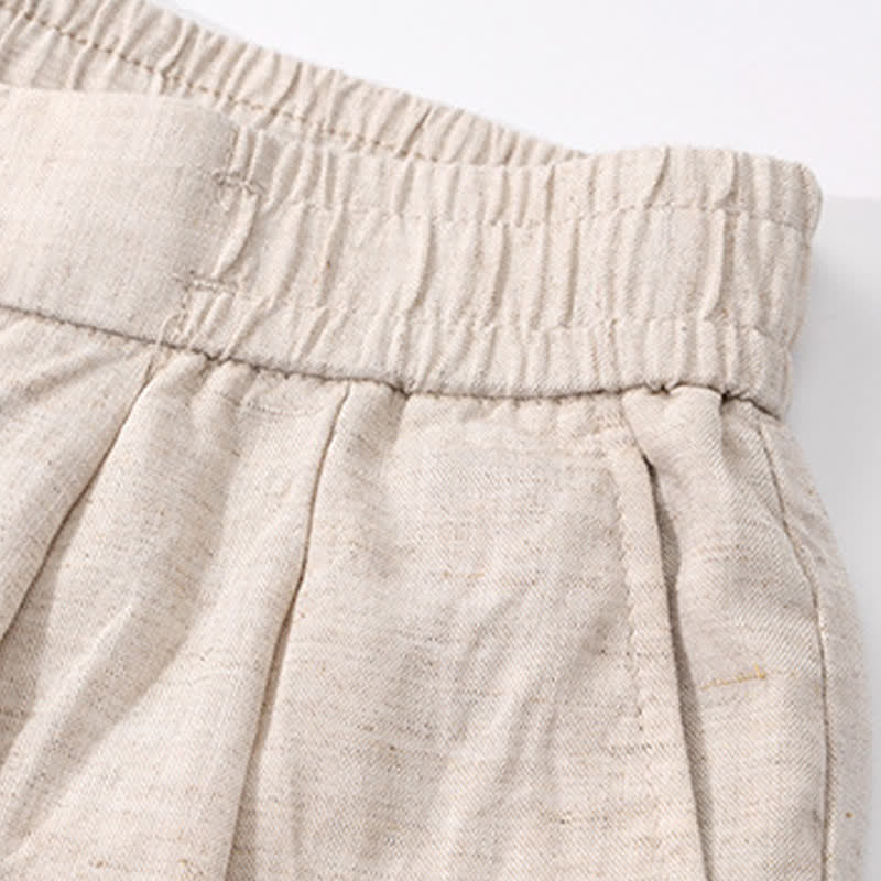 Buddha Stones Summer Casual Minimalist Solid Zipper Design Men's Shorts With Pockets - image 10
