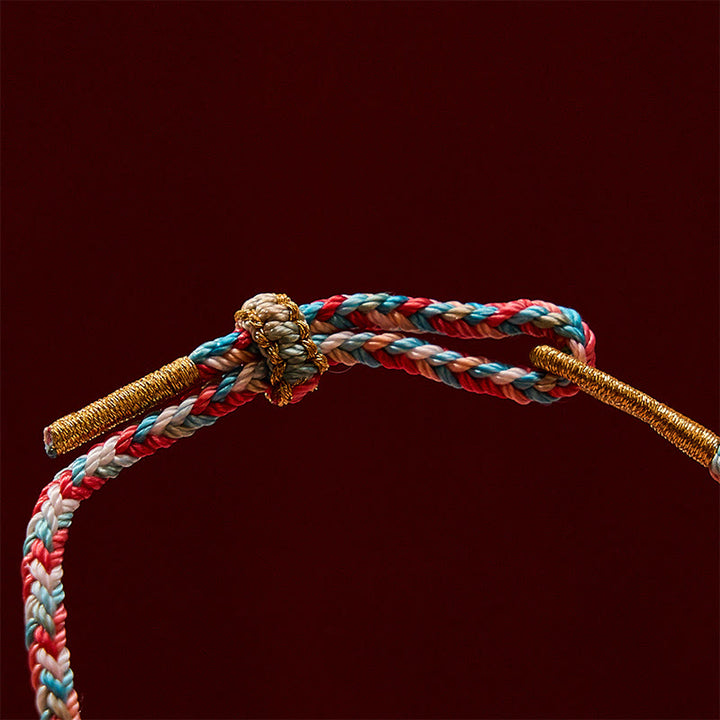 Buddha Stones Hand-Woven Peach Blossom Koi Fish Success Rope Bracelet - image 13