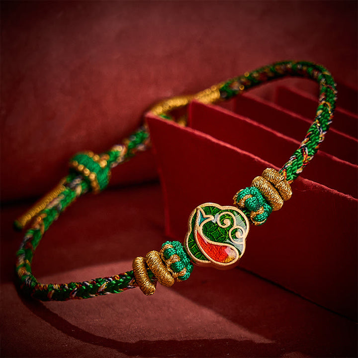 Buddha Stones Hand-Woven String Koi Fish Success Rope Bracelet - image 2