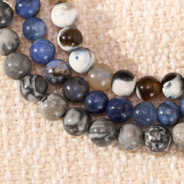 Buddha Stones 3pcs "Ignite Your Grounded Power" Fire Agate Truth Bracelet Includes Gift Message Card - image 4