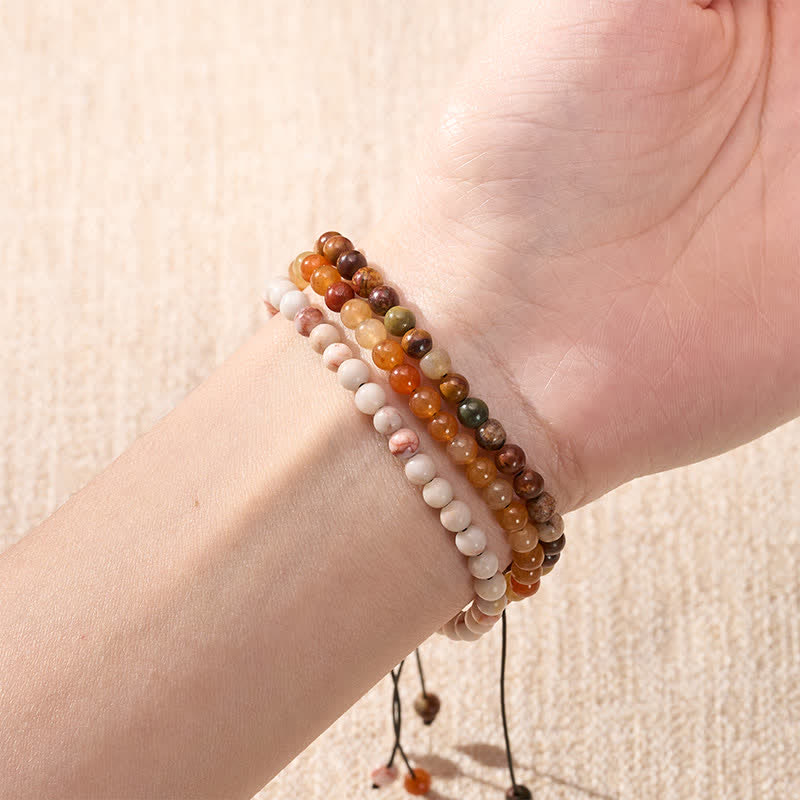 Buddha Stones 3pcs "Align with Good Fortune" Yellow Aventurine Lucky Bracelet Includes Gift Message Card - image 3