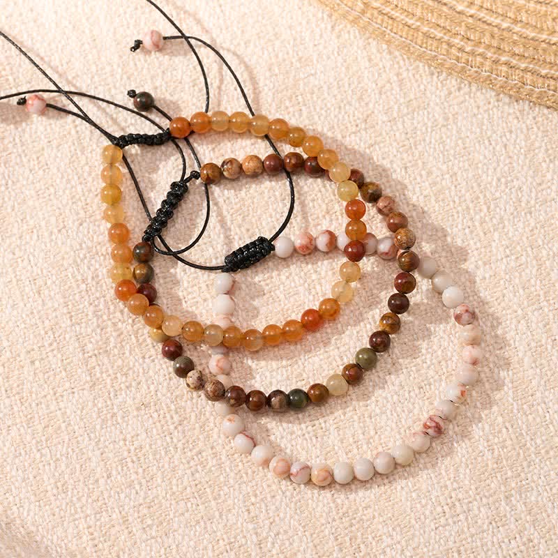 Buddha Stones 3pcs "Align with Good Fortune" Yellow Aventurine Lucky Bracelet Includes Gift Message Card - image 1