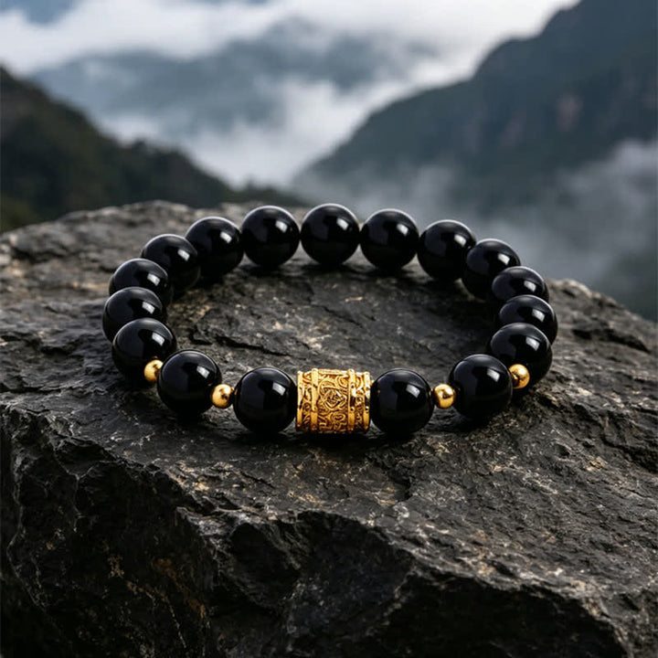 Buddha Stones Tiger Eye Black Obsidian Courage Beads Bracelet - Black Obsidian(Protection ♥ Grounding) - image 11