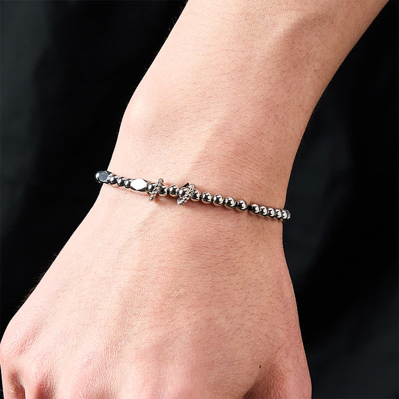 Buddha Stones Wealth Self Care Copper Brass Beads Design Couple Bracelet - image 16