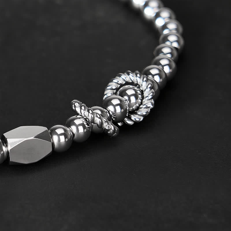 Buddha Stones Wealth Self Care Copper Brass Beads Design Couple Bracelet - image 14