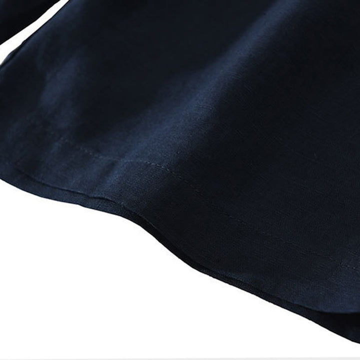 Buddha Stones Summer Casual Minimalist Wide Leg Solid Zipper Men's Shorts With Pocket - image 8