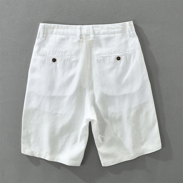 Buddha Stones Summer Casual Minimalist Wide Leg Solid Zipper Men's Shorts With Pocket - image 10