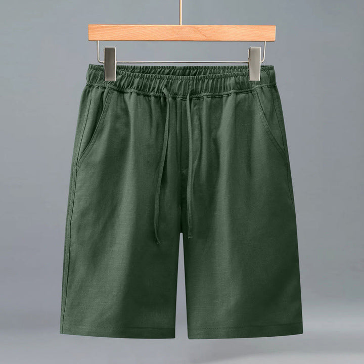 Buddha Stones Summer Casual Minimalist Drawstring Solid Men's Shorts With Pocket - ForestGreen - US/UK/AU42，EU52 (3XL) - image 14