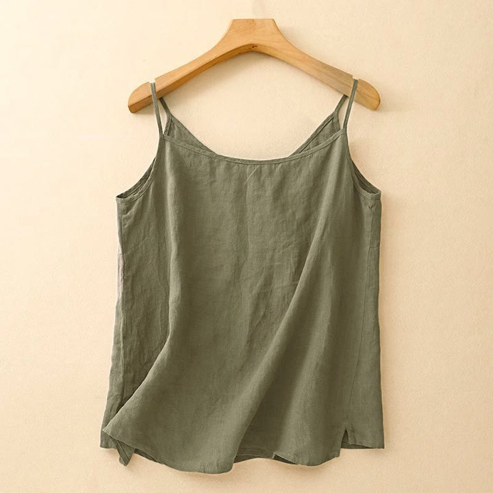 Buddha Stones Ethnic Embroidery Asymmetrical Design Women's Sleeveless Vest - image 1