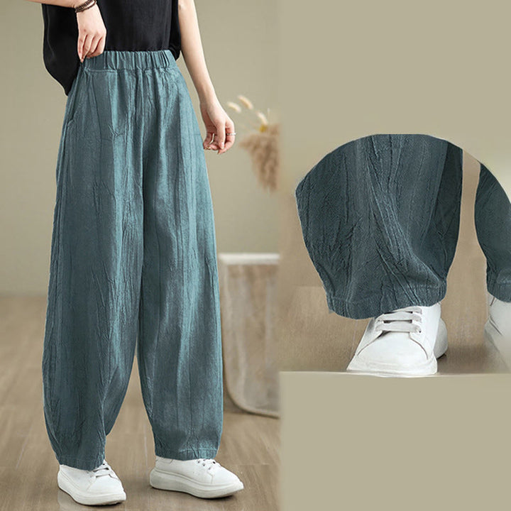 Buddha Stones Casual Plain Women'sHarem Pants With Pockets - image 18
