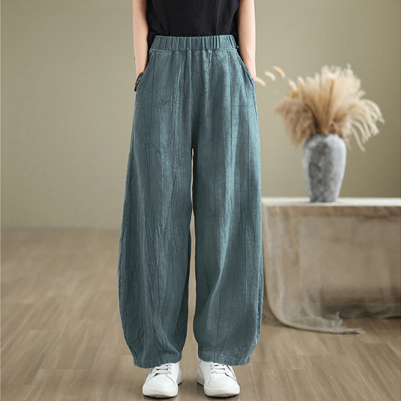 Buddha Stones Casual Plain Women'sHarem Pants With Pockets - image 17