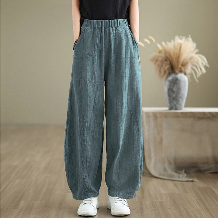 Buddha Stones Casual Plain Women'sHarem Pants With Pockets - image 17