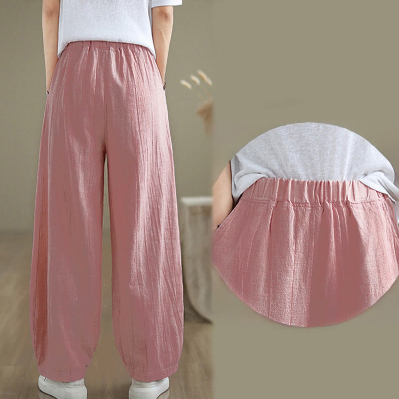 Buddha Stones Casual Plain Women'sHarem Pants With Pockets - image 22